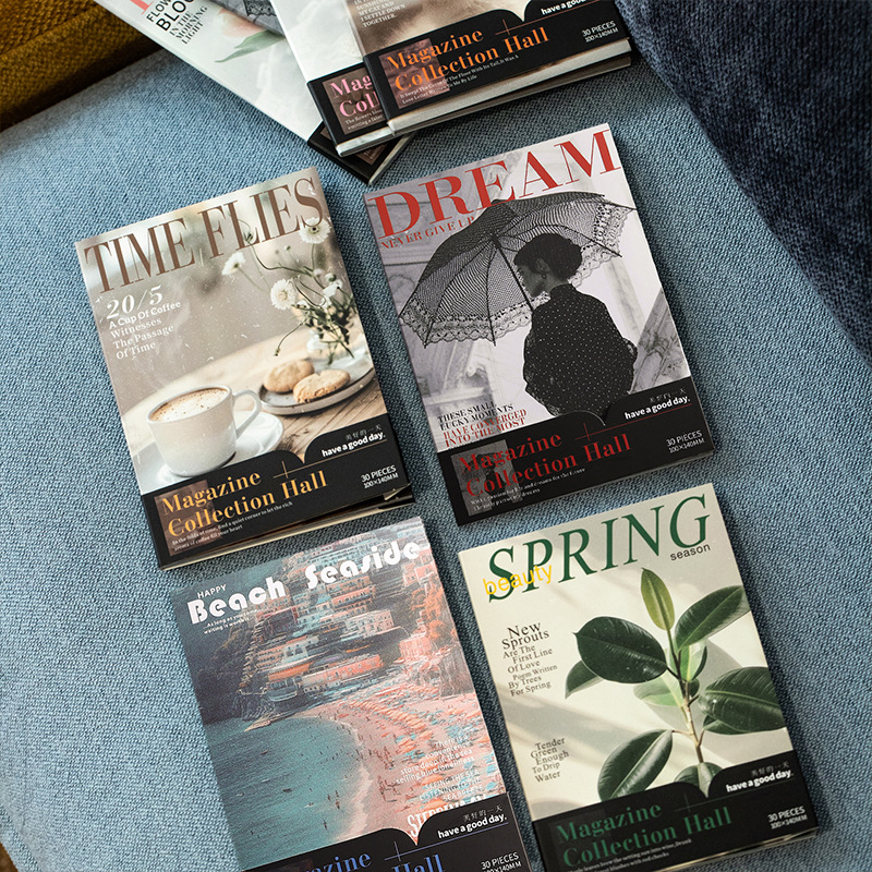 Vintage Collectible Magazines - 1pack/3pack Magazine Collection Series Vintage Material