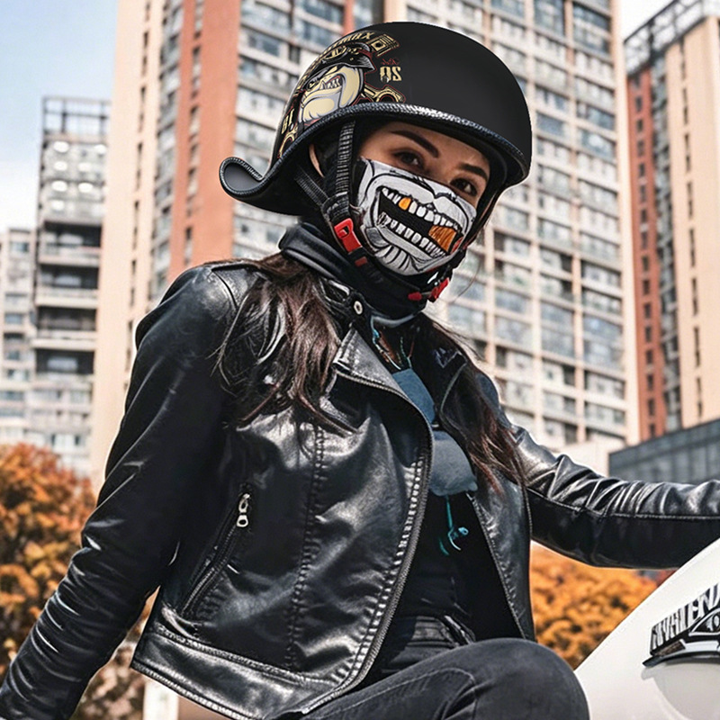 Retro Motorcycle Helmets for M - đánh giá và giá Lens Cap Vintage