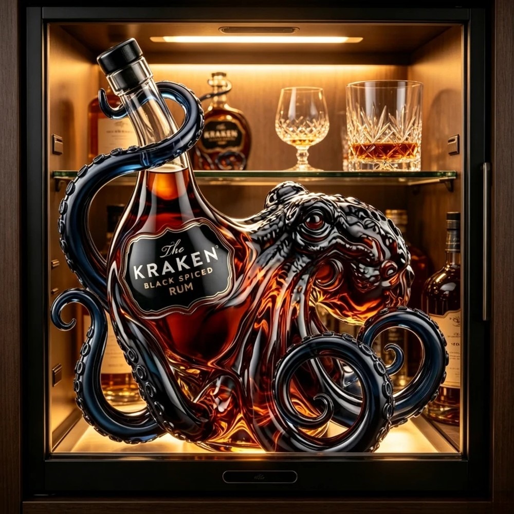 Vintage Kraken Octopus Rum Bot - đánh giá và giá Vintage Collectible Posters