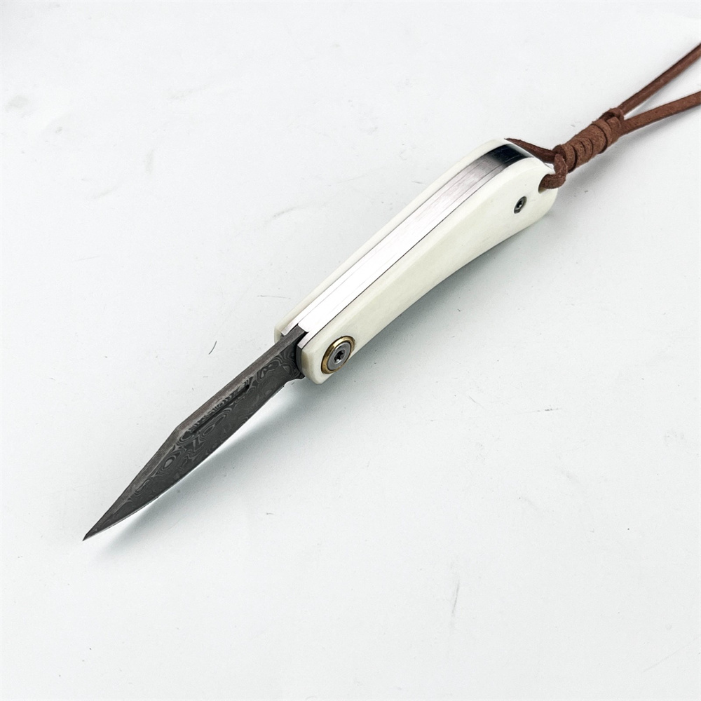 Compact Vintage EDC Damascus F - đánh giá và giá Vintage Collectible Knives
