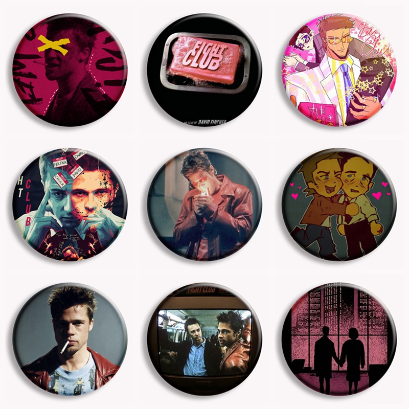 Retro Classic Movie Fight Club - đánh giá và giá Vintage Collectible Buttons