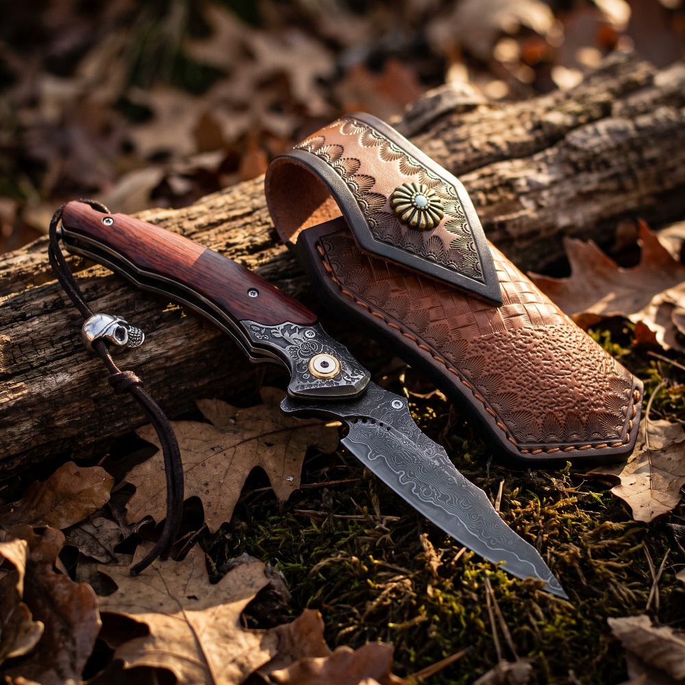 Vintage Engraved Foldable Knif - đánh giá và giá Vintage Collectible Knives