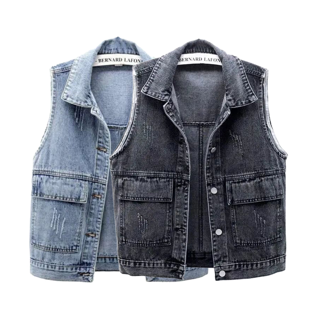Denim Frayed Vintage Sleeveles - đánh giá và giá Vintage Collectible Buttons