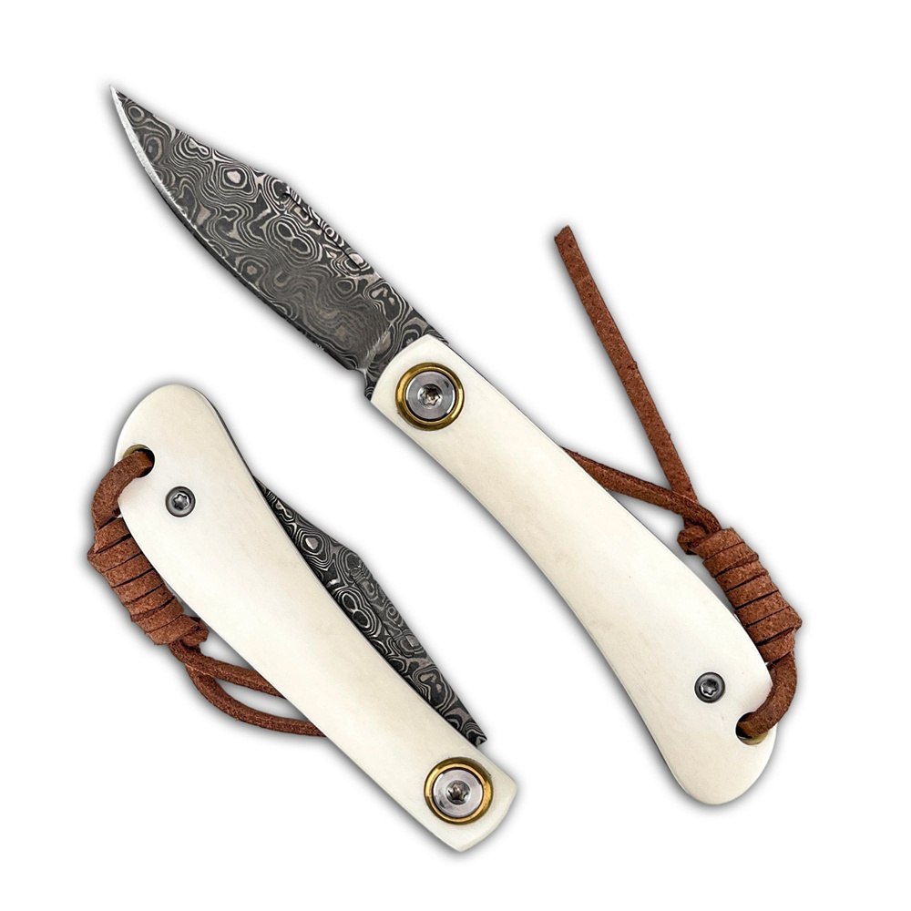 Vintage Damascus Folding EDC P - đánh giá và giá Vintage Collectible Knives